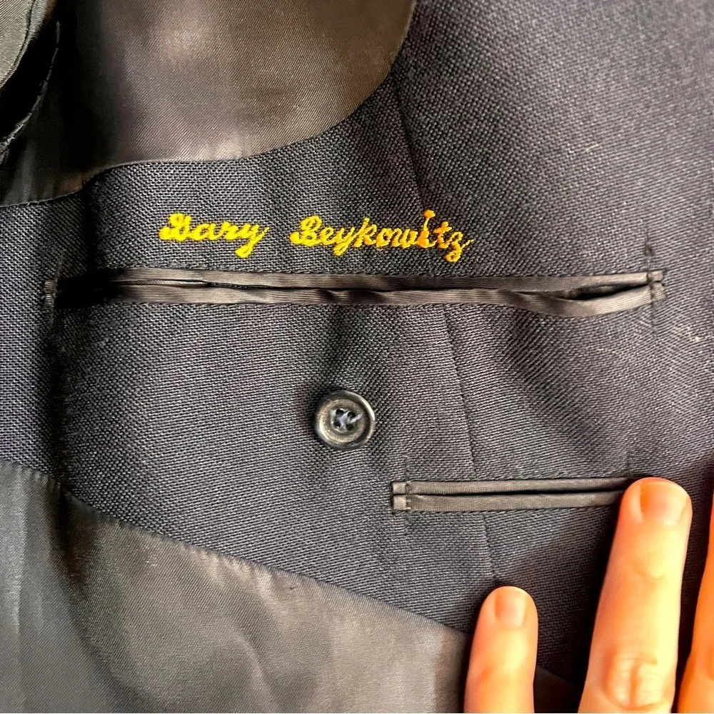 Custom Made Men’s Suit Jacket from Seoul, Korea Navy - Picture 10 of 16